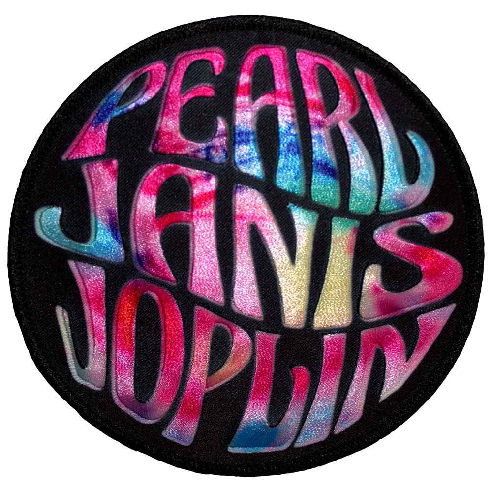 Janis Joplin - Pearl Circle Patch - Black